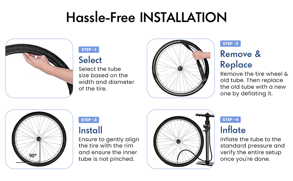 bike replacement inner tubes fit quickly for hassle-free installation