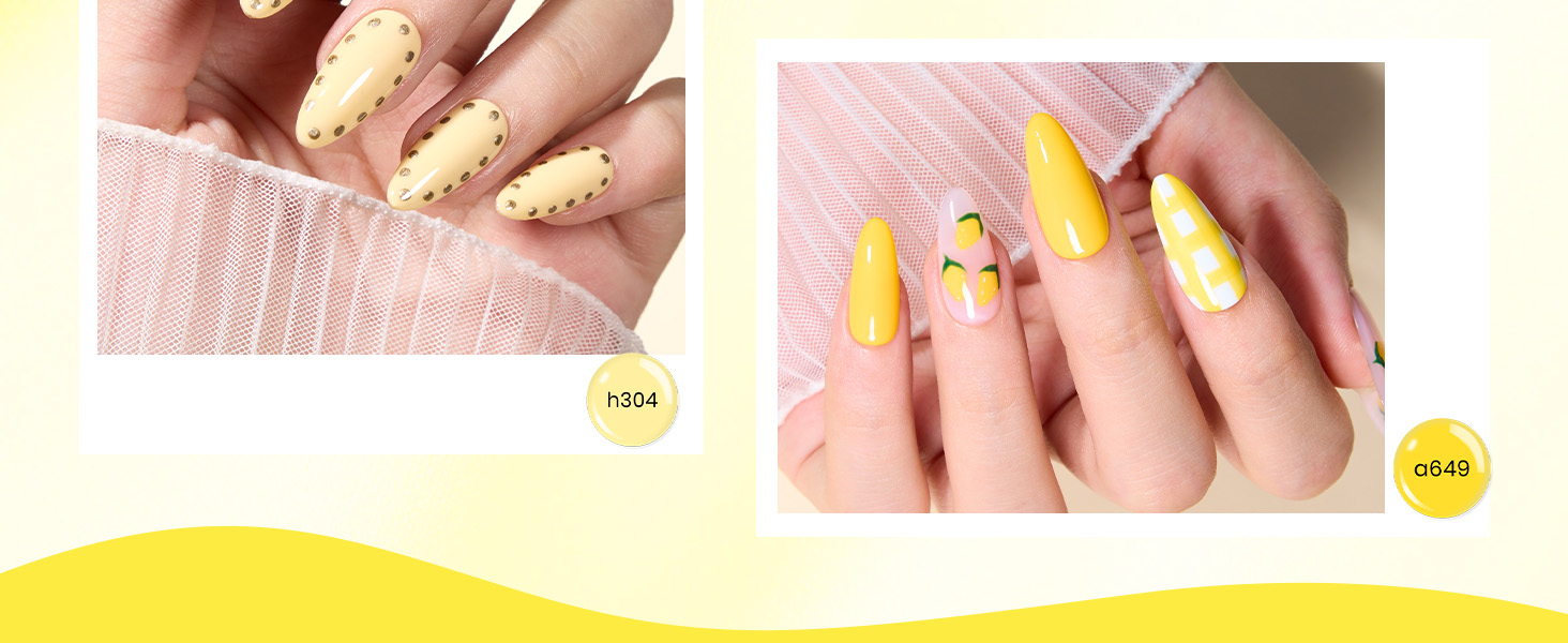 beetles yellow gel polish