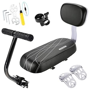 CenterZ Bicycle Rear Seat Kit - Ideal DIY Safety Bike Back Seat Kit for Your Kids