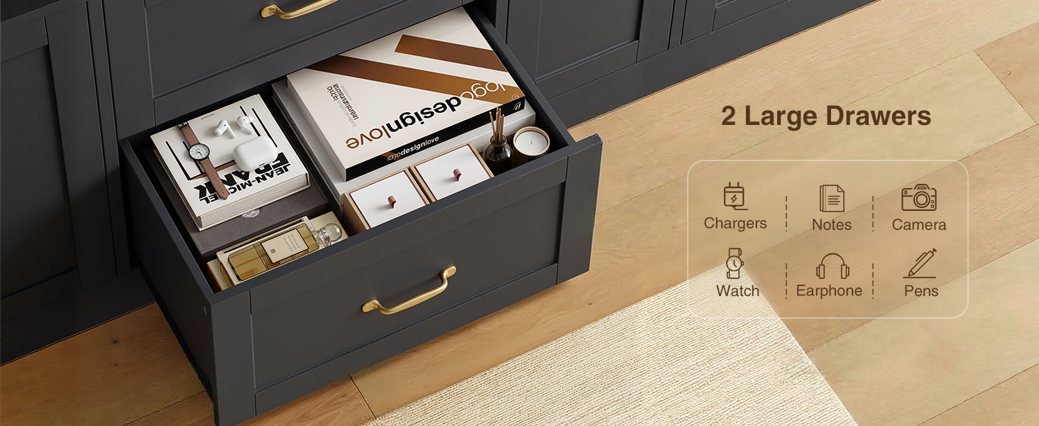 Bookshelf with Drawers
