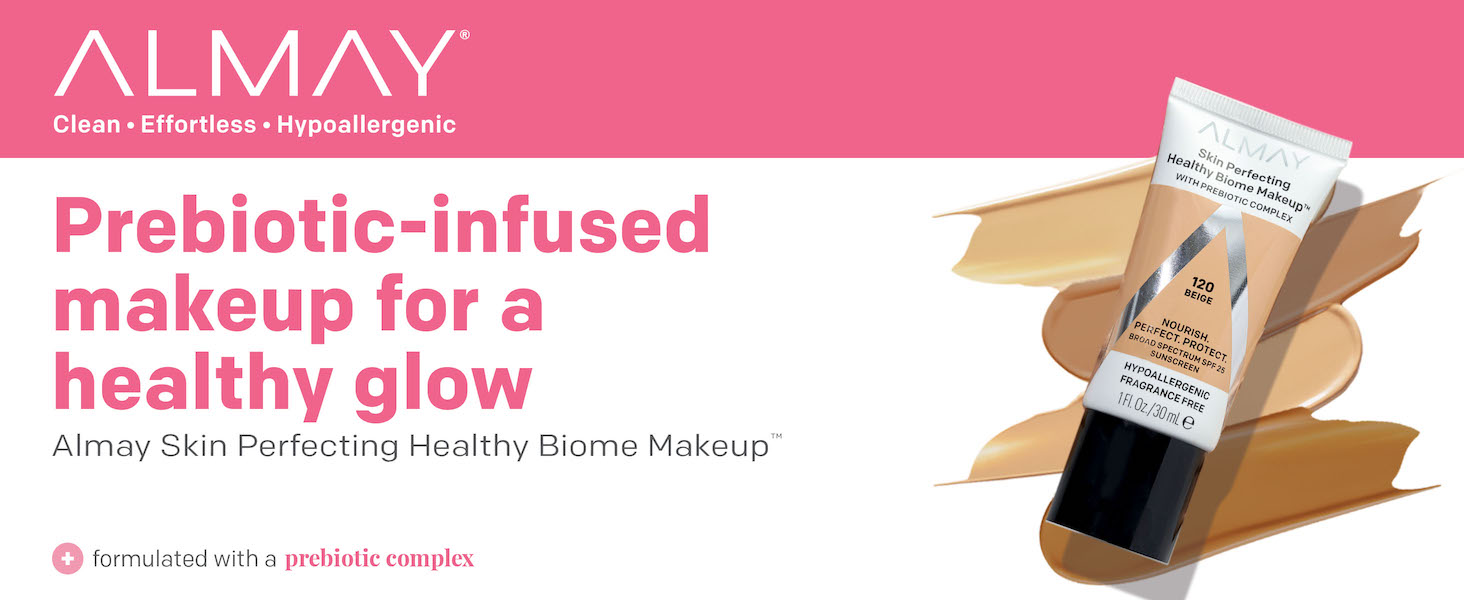 healthy biome, almay, makeup, face, foundation