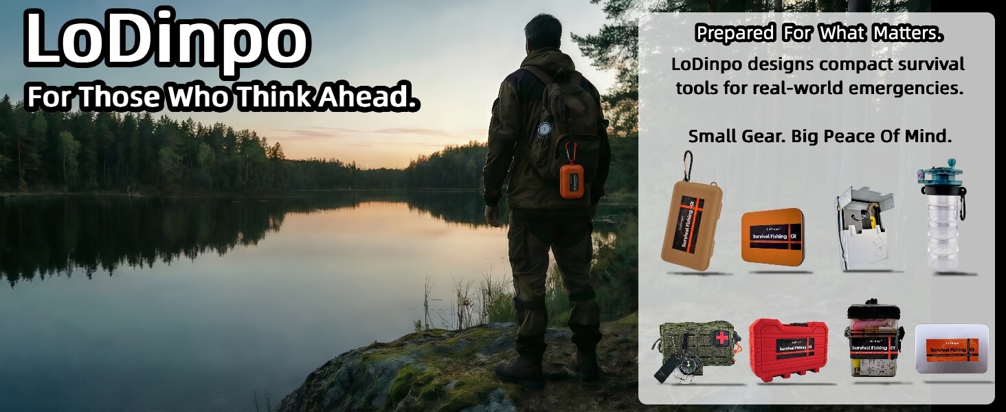 LoDinpo preparedness gear for emergency , outdoor survival, camping, hiking and bug out bags.