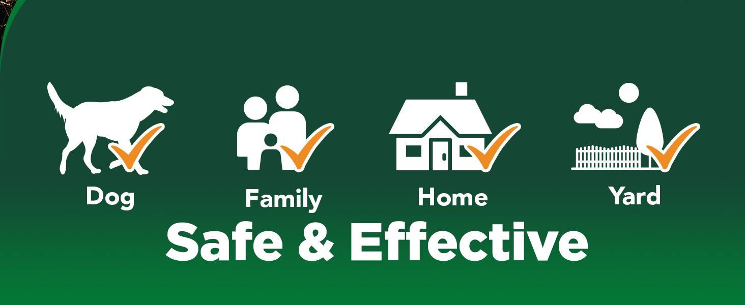 safe for home, family, yard and pets
