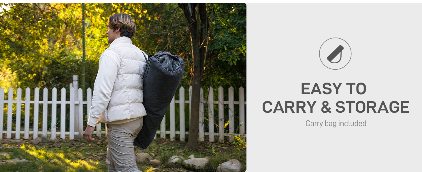 2 in 1 Camping Chair with Detachable Cushion
