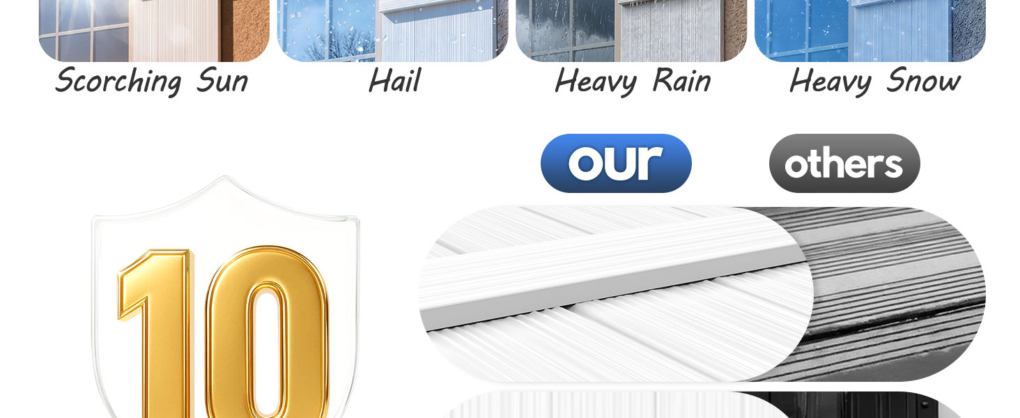 Thickened Wall Vinyl Shutters