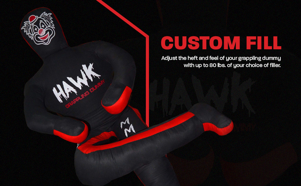 Hawk Sports Clown Grappling Dummy - Custom Fill