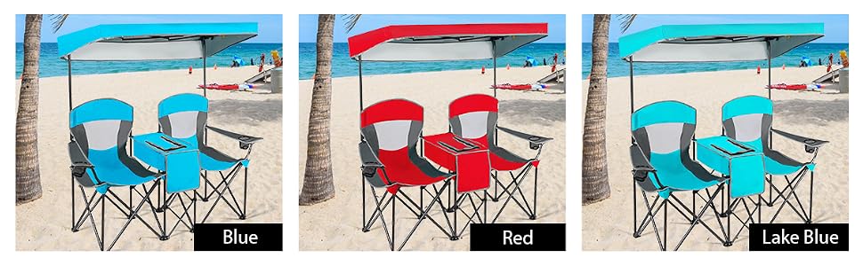 double camping chair