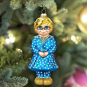 Mrs. Beasley Glass Ornament