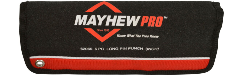 Mayhew Tools 62065 5-Piece Long Pin Punch Set