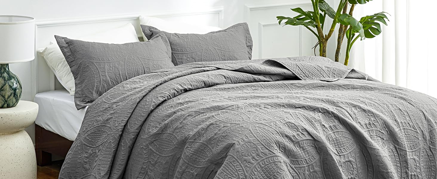 grey quilt size