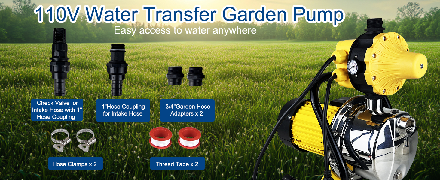 Water pressure booster pump for household