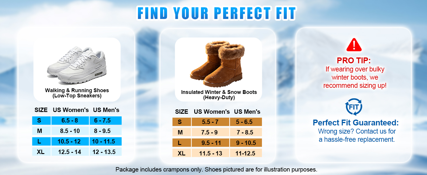 Ice Cleats for Shoes and Boots
