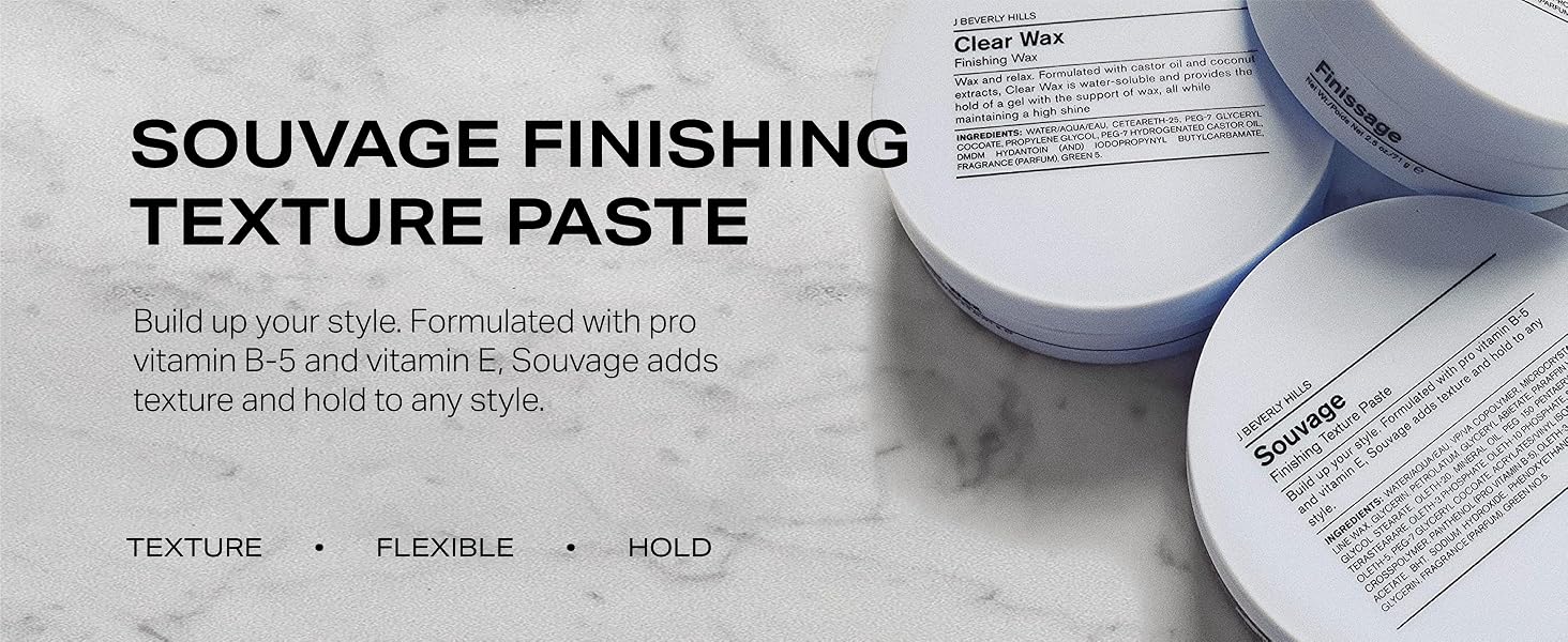 Sauvage Finishing texture paste, texture, flexible, hold