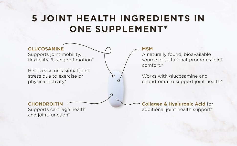 five joint health ingredients in one supplement