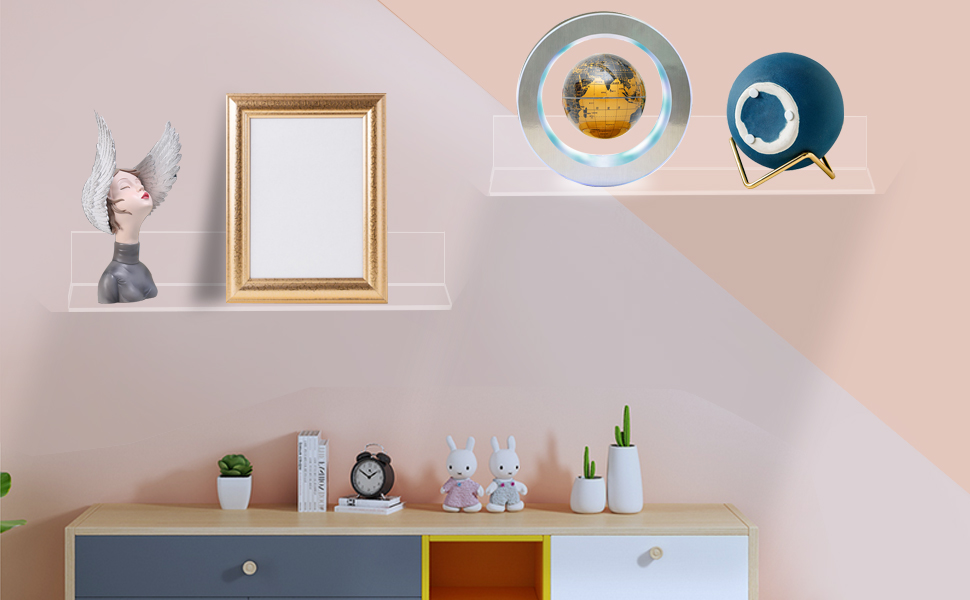 acrylic shelves