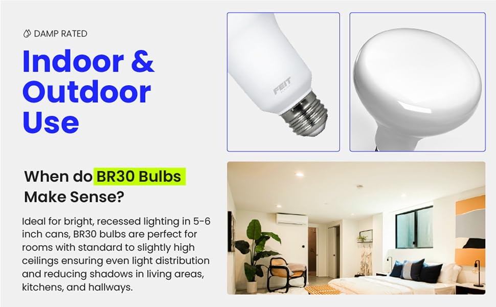 Indoor and outdoor use perfect for standard ceilings