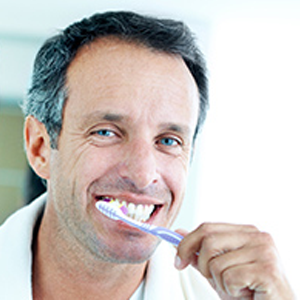 parodontax brushing teeth