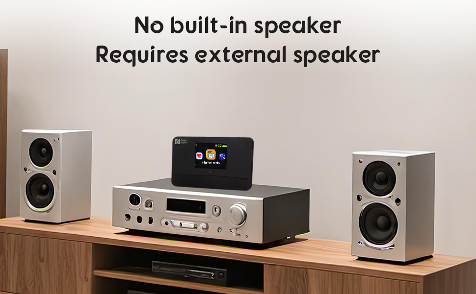 No built-in speaker