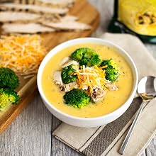 Broccoli cheddar soup with chicken