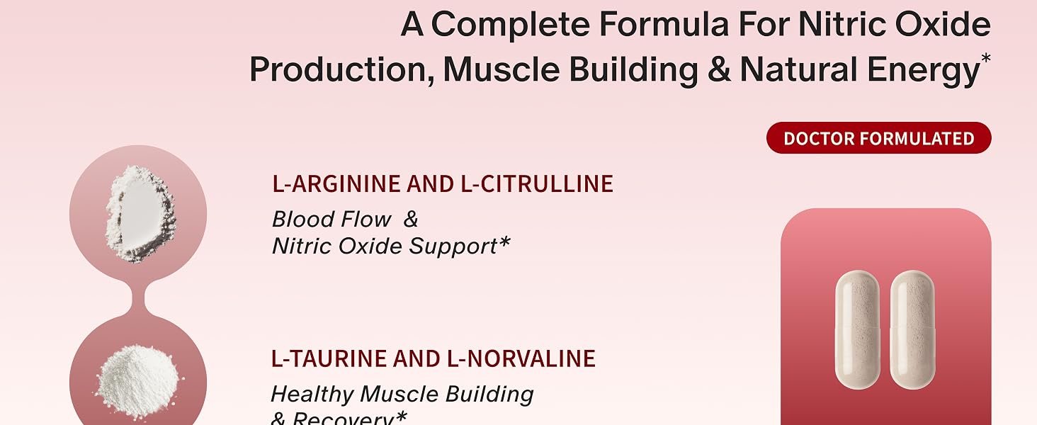 muscle building energy l arginine l citrulline ltaurine and l norvalineline l taurine l norvaline