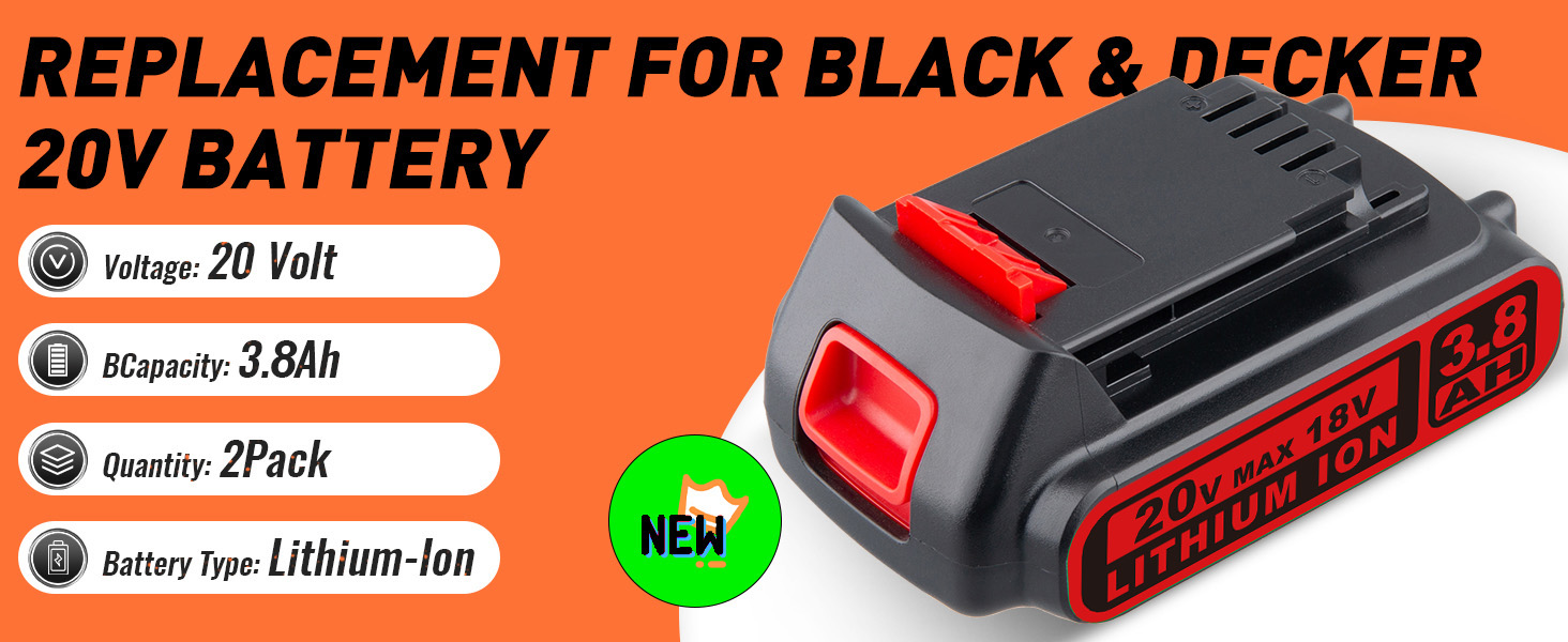 black decker 20v lithium battery
