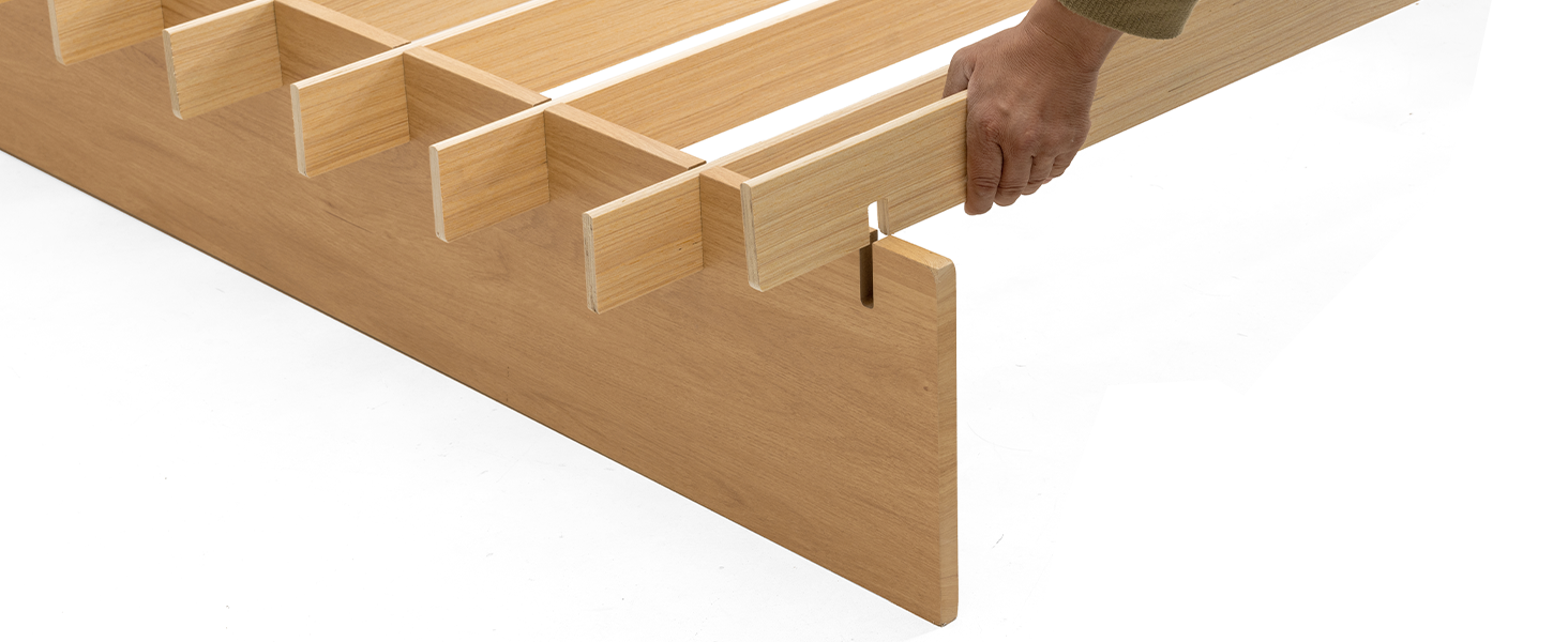 wooden bed frame