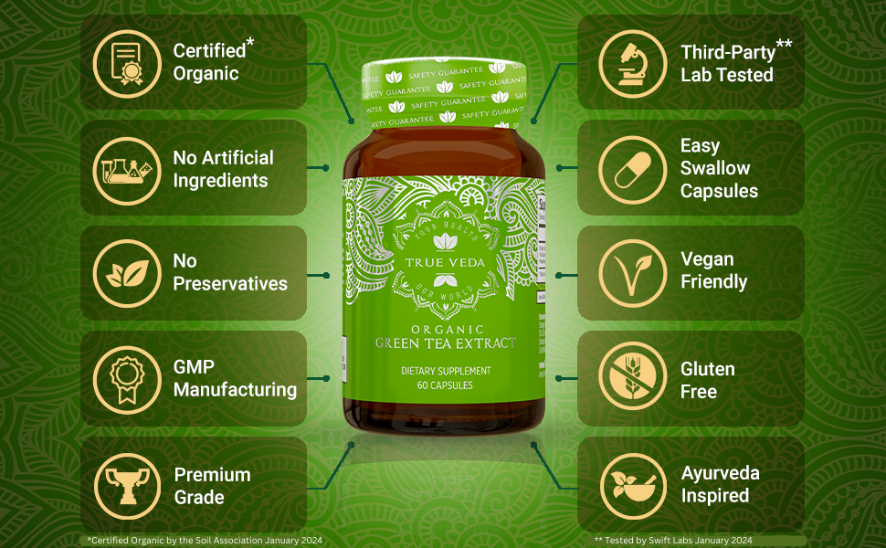 organic green teaextract capsules tablets pills egcg