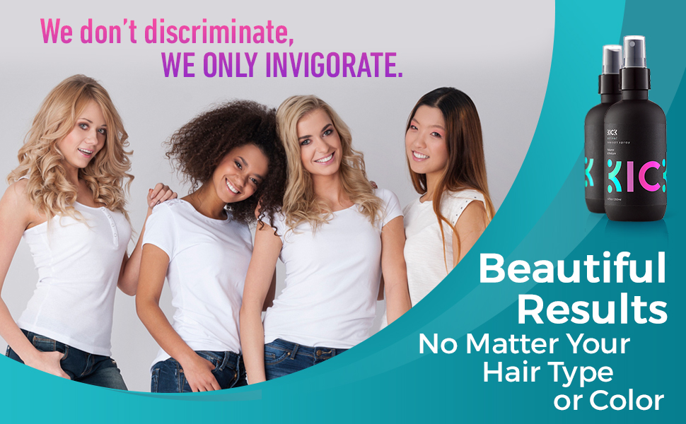 Sea salt spray for hair, thick hair, color protection