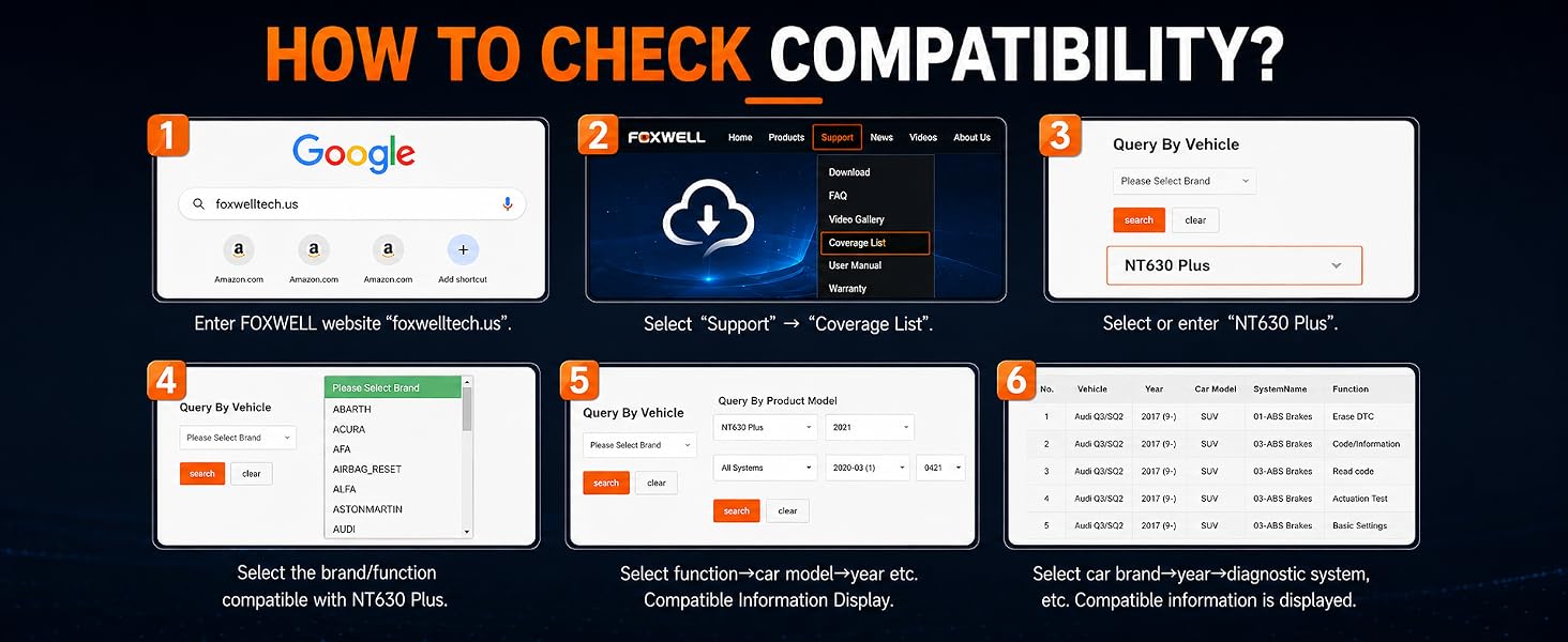 foxwell nt630 plus abs scanner diagnostic tool code reader obd2 scanner scan tool car code scanner