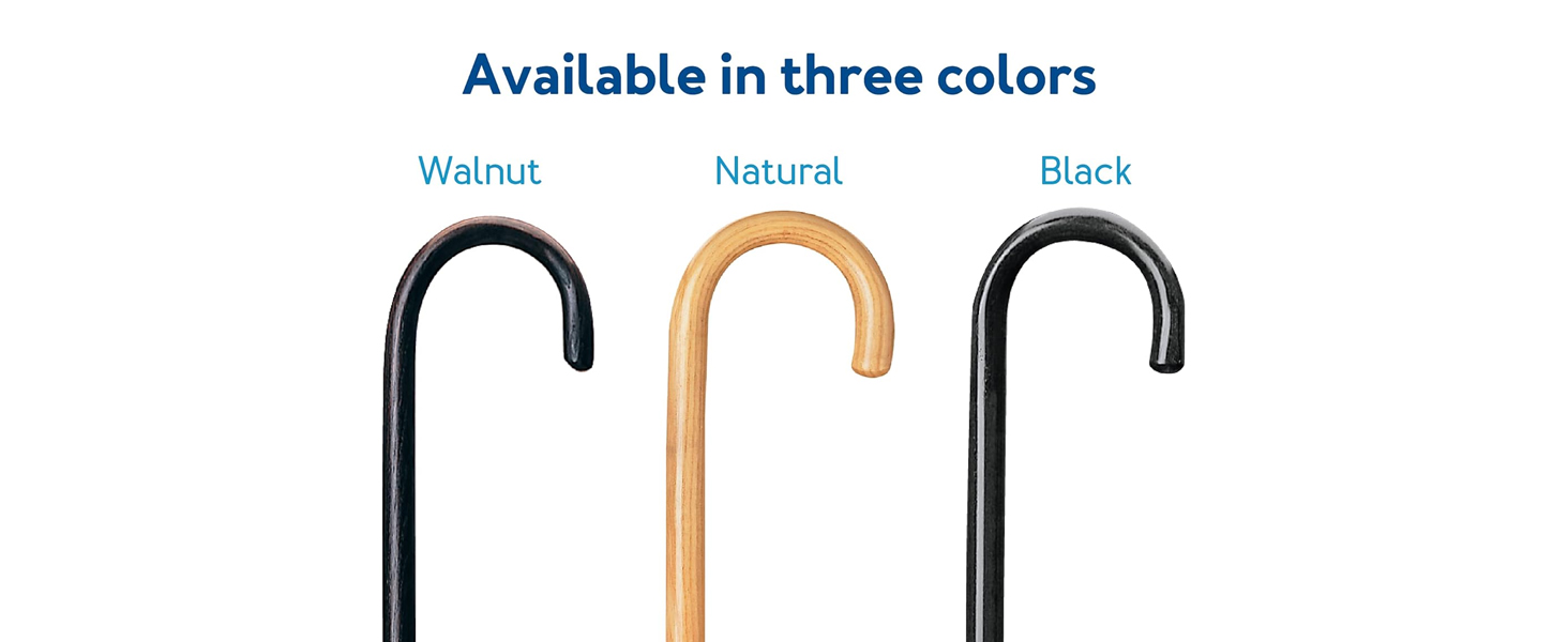 Carex Wooden Walking Cane Round Handle