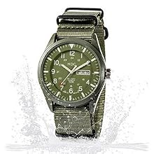 Military Watches for Men Analog Wrist Watch Tactical Waterproof Outdoor Work Date Day Army Green