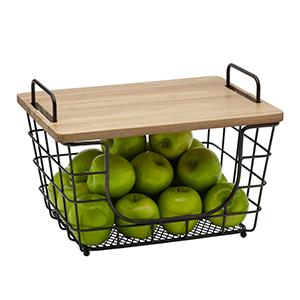 gourmet basics wire decor home decoration kitchen organization basket metal steel mesh store country