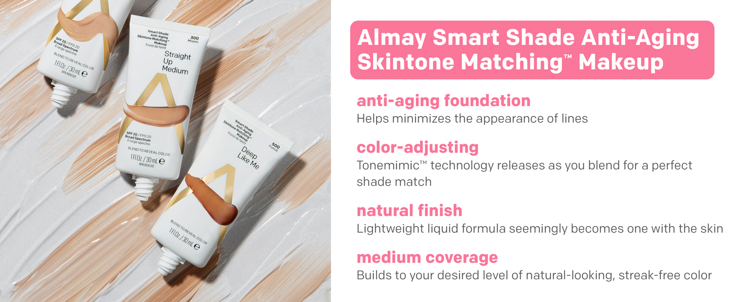 foundation, skintone, anti-aging, makeup, almay, clean, hypoallergenic
