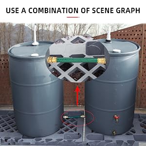 rain barrel linking kit