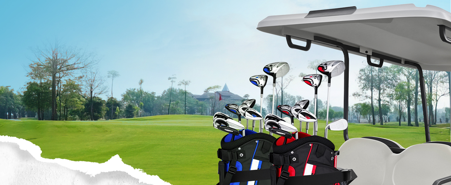 1PCS Universal Foldable Golf Cart Rear Seat Bag Holder TB