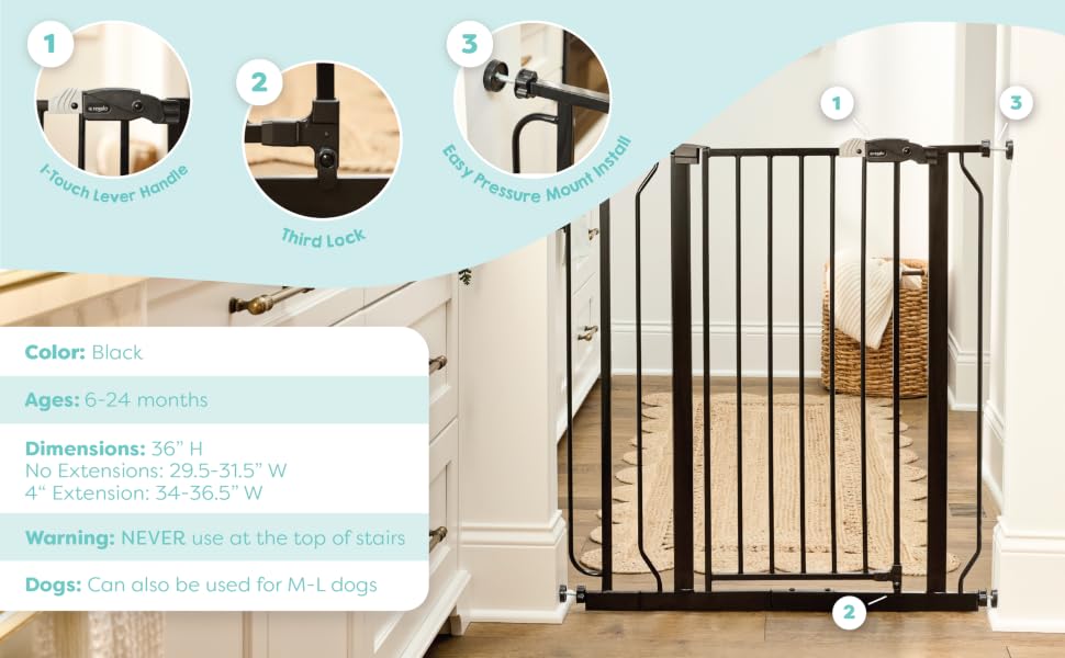 Easy Step Safety Gate Features