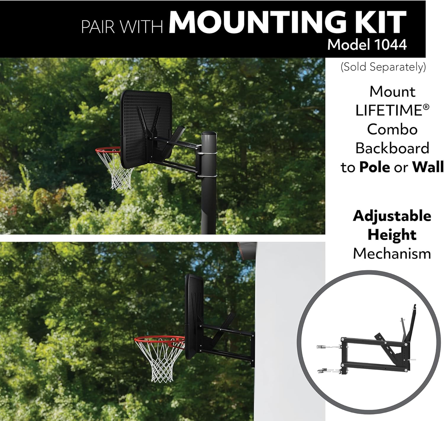 Lifetime 3823 44 in. Backboard Rim Combo