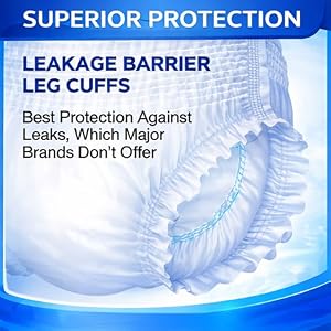 Leak proof adult diapers