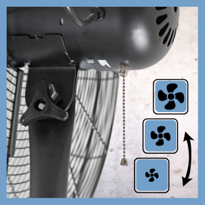 comfort zone portable pedestal fan 3 speeds