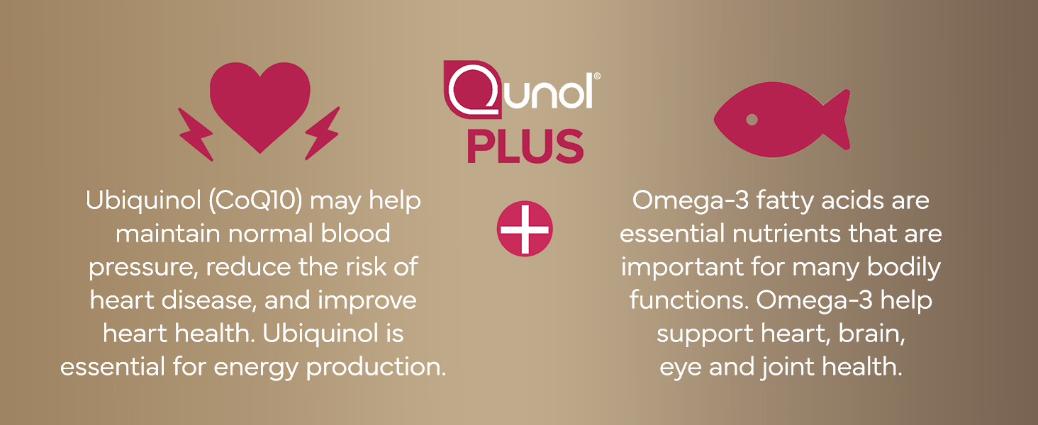 Ubiquinol and omega 3 for heart health