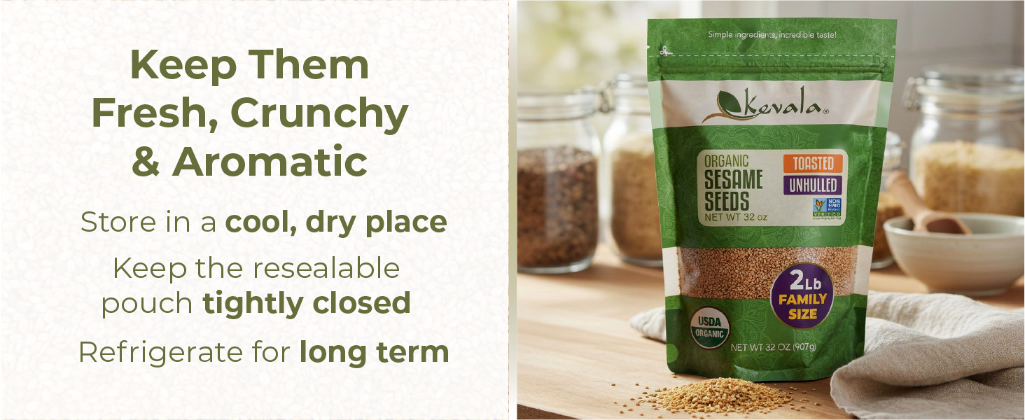 store in a cool place, keep resealable pouch tightly closed refrigerate for long term