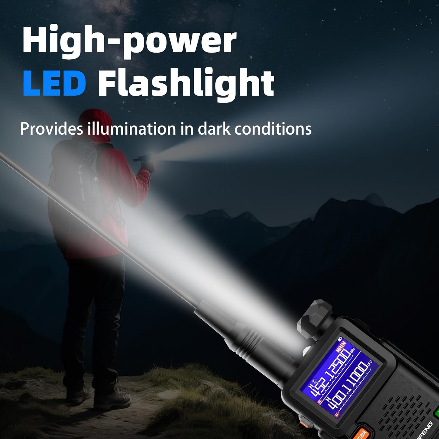 Baofeng Radio UV-5RM Ham Radio Handheld UV5R Walkie Talkies Long Range | with NOAA Weather | Rechargeable |Programming Cable & Earpiece | 999