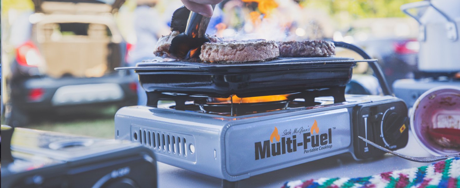 Portable burner for cooking anywhere.