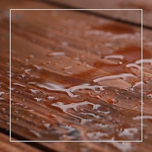 water droplets on top of wood floors