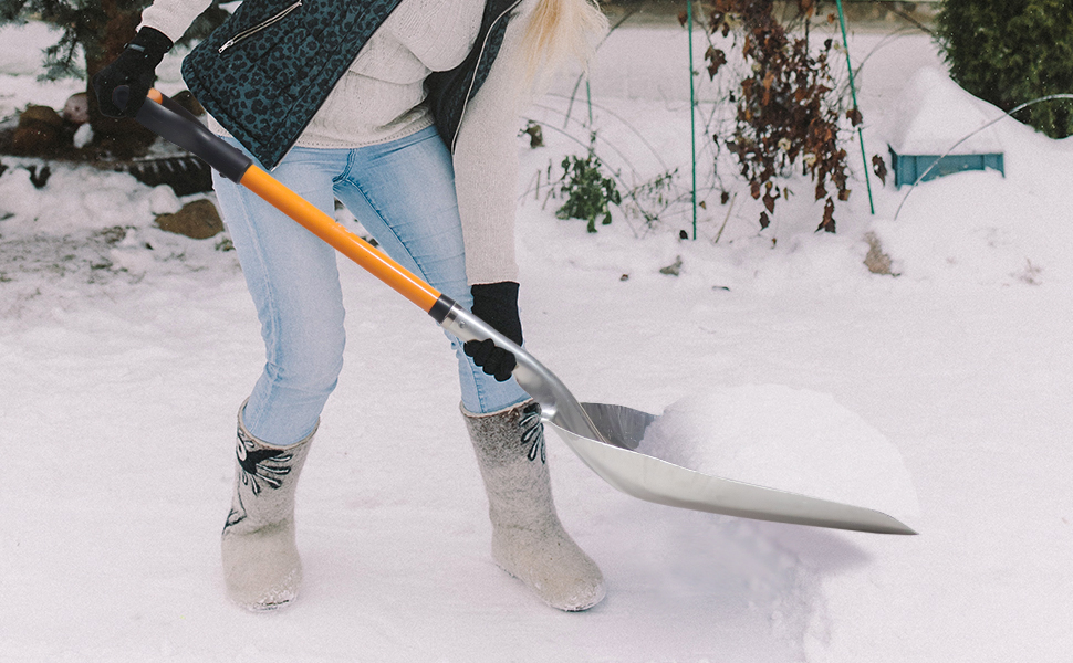 metal snow shovel