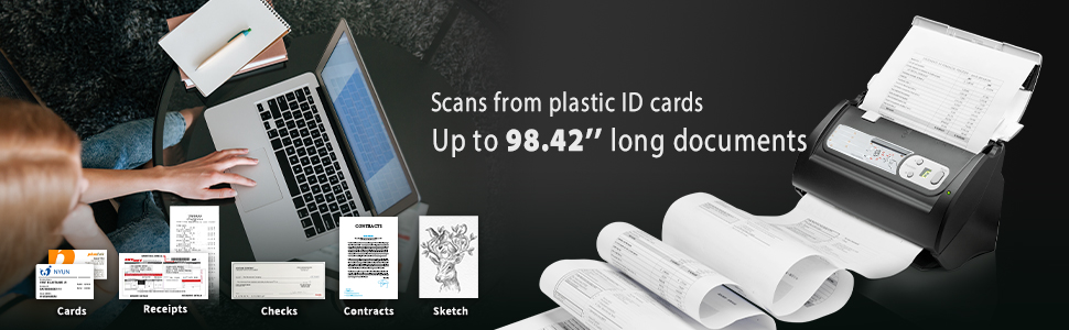 Scan Up to 98.42 long paper