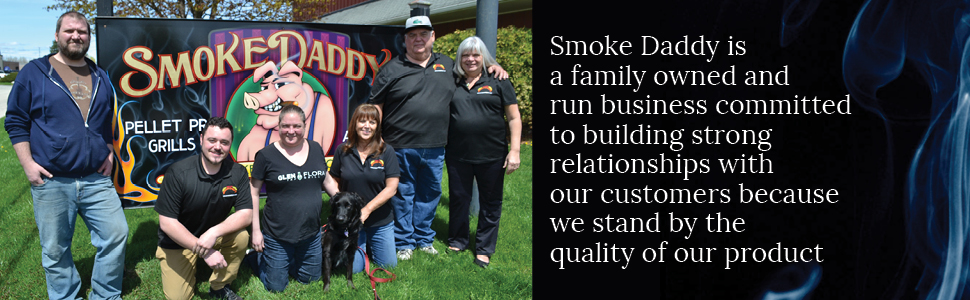 Family business, small business, smoke daddy, pellet pro, smoker, grill, pellet grill accessories