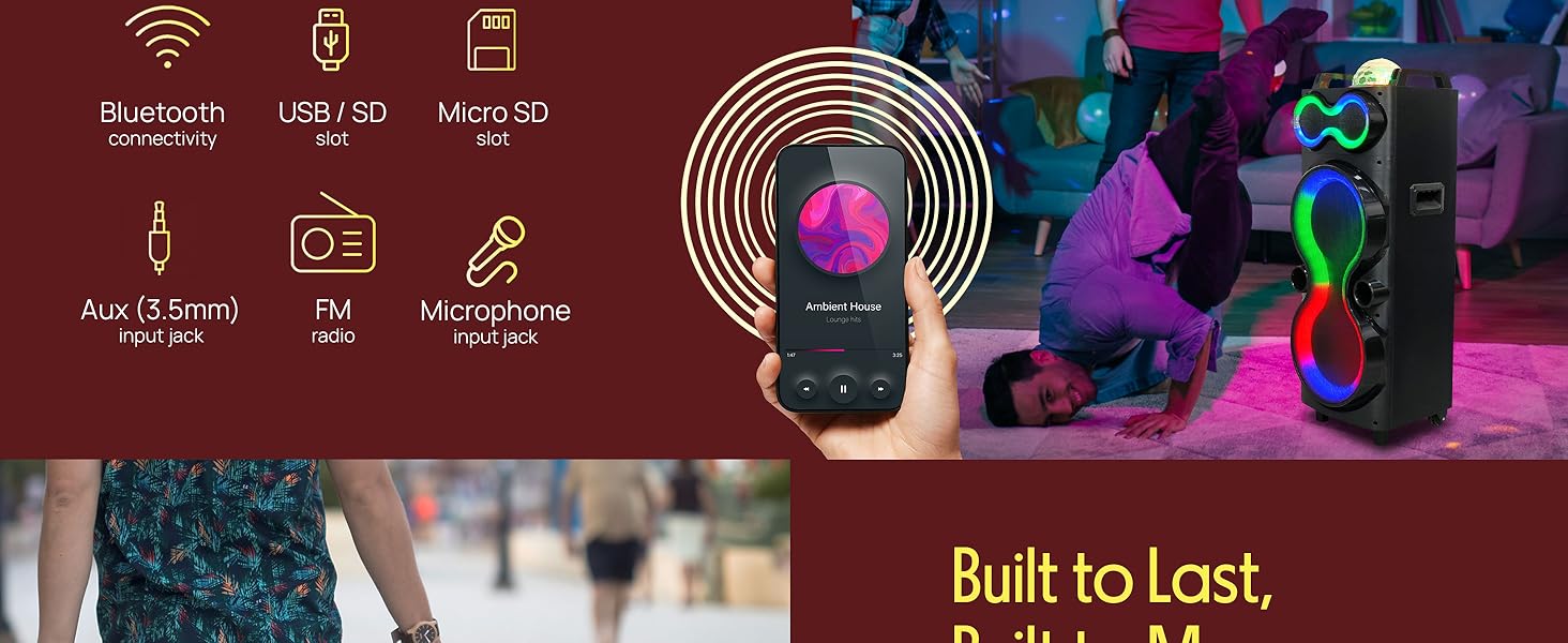 bluetooth speaker speakers bluetooth wireless Speaker karaoke machine outdoor speakers