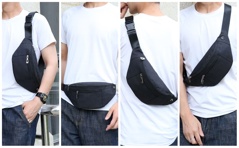 Changeable Style fanny pack, Many Ways to Wear