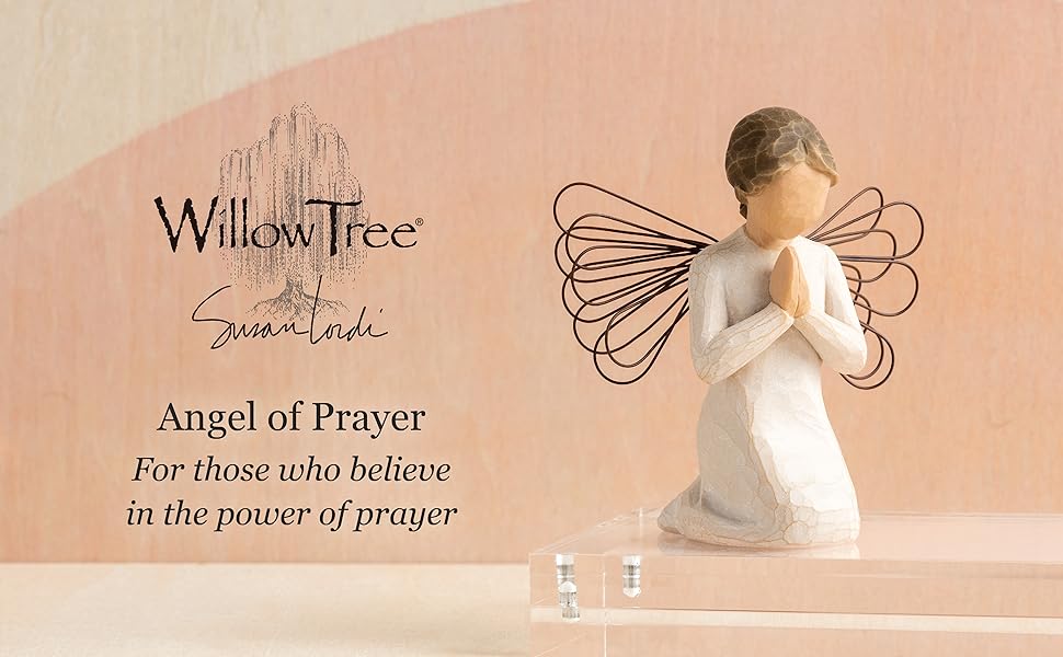 Sentiment: ”For those who believe in the power of prayer” written on Enclosure Card